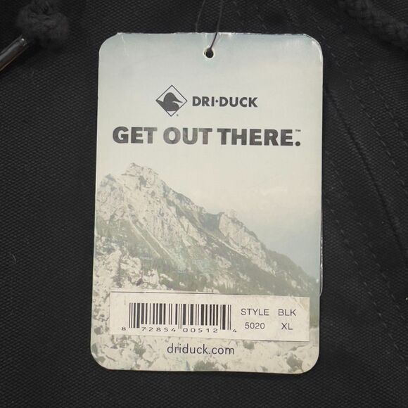 NWT! Dri Duck Black Carhartt Style Waterproof Hooded Canvas Jacket - Men's XL - Picture 5 of 12